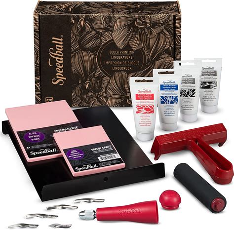 Comprar Speedball Deluxe Block Printing Kit Includes Inks Brayer