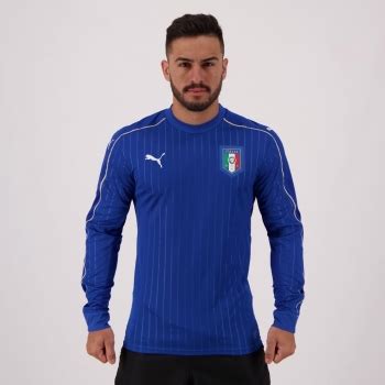 Puma Italy Home Authentic Long Sleeves Jersey Futfanatics