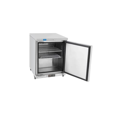 Arctica HEF139 145 Ltr Undercounter Single Door Stainless Steel Freezer