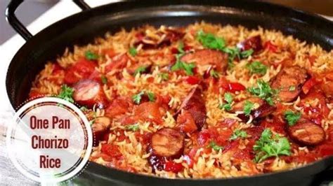 One Pan Chorizo Rice In 30 Minutes Youtube