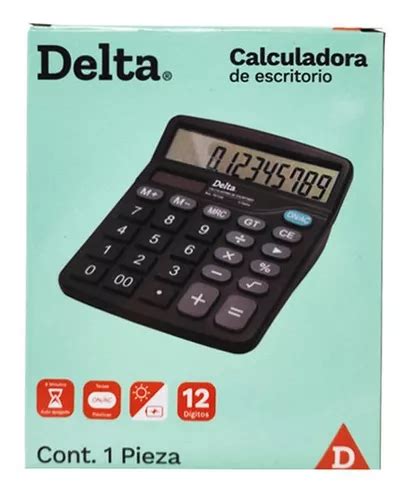 Calculadora De Escritorio Barrilito Delta 7807cde 12 Digitos Meses