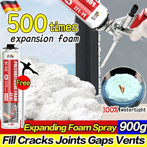 Polyurethane Foam Pu Foam Spray Insulation 750ml Fills Cracks And