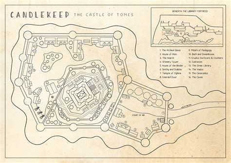 [ART] Candlekeep doodle map : r/DnD