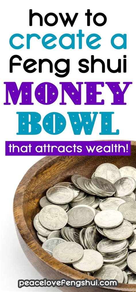 A Bowl Full Of Money With The Words How To Create A Feng Shu Money Bowl