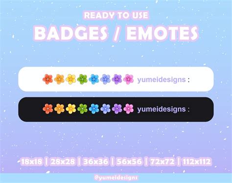 Almost FREE 8 Cherry Blossom Twitch Sub Badge Cute Sakura Sub Badges