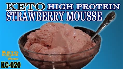 Keto High Protein Strawberry Mousse Youtube