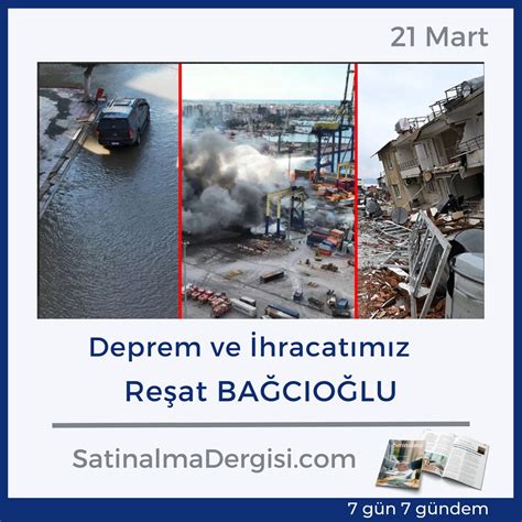 Deprem ve İhracatımız Satınalma Dergisi