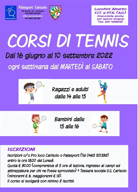 Corsi Di Tennis A Carisolo Campane Di Pinzolo It