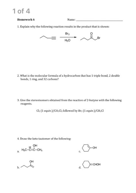 Solved Explain Why The Following Reaction Results In The Chegg