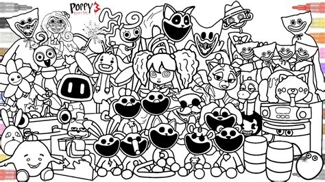 Poppy Playtime Chpter 3 Coloring Pages How To Color ALL Bosses And