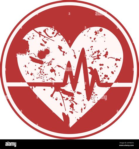 Pulse Heart Symbol Stock Vector Image And Art Alamy