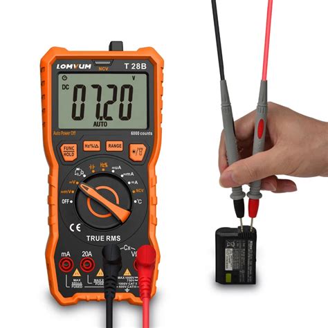 Lomvum Manual Automatic Range Digital Mini Multimeter 6000 Counts