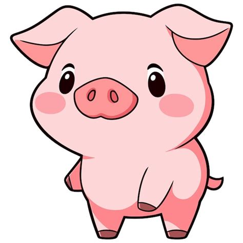 Premium Vector Cute Pig