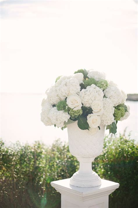 Elegant Newport Estate Wedding | Wedding ceremony flowers, Wedding flower arrangements, Church ...