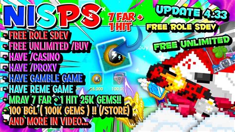 Mray K Gems Free Role Sdev Growtopia Private Server Terbaru