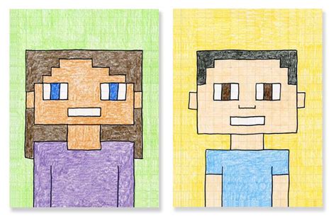 A Guide To Drawing Minecraft Selfies · Art Projects For Kids