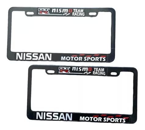 Juego Marcos Portaplacas Porta Placa Stiker Team Nismo