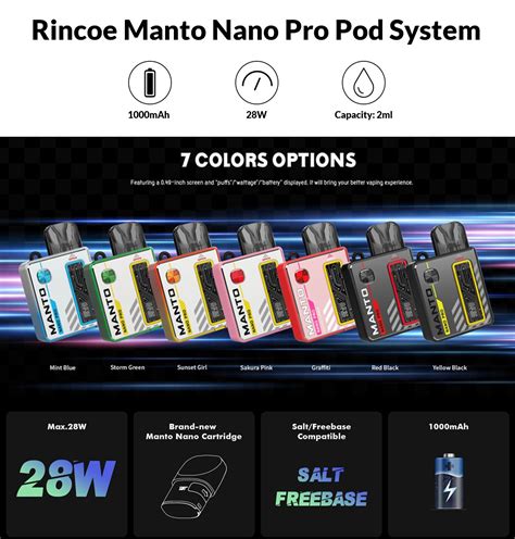 Rincoe Manto Nano Pro Kit Mah Best Price Vapesourcing