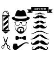 Vintage Barber Elements Set Royalty Free Vector Image