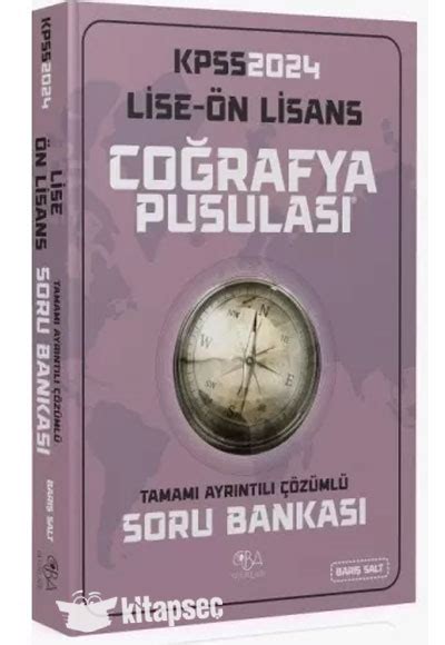 2024 Lise Ön Lisans Coğrafya Pusulası Soru Bankası Çözümlü CBA