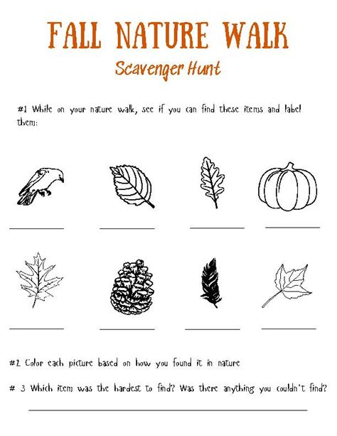 Naturewalk Scavenger Hunt Riddles