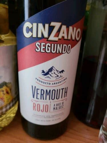 N V Cinzano Segundo Vermouth Rojo Vivino United Kingdom