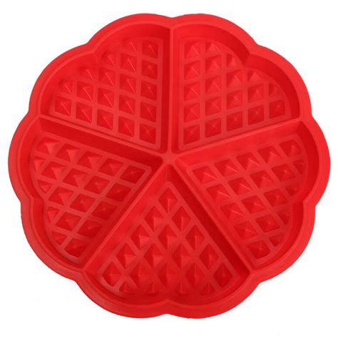 Silicone Waffle Mold Maker Pan Microwave Baking Cookie Cake Muffin