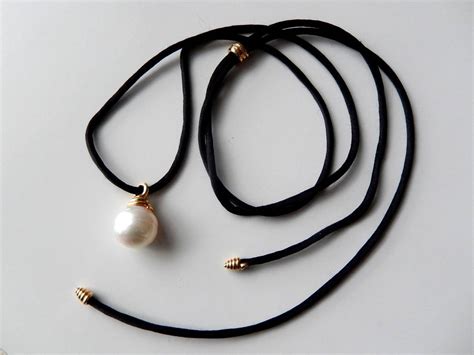 Tiffany And Co South Sea Pearl Gold Necklace On Silk Cord At 1stdibs