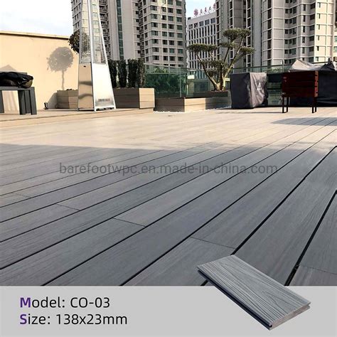 Waterproof WPC Decking Board For Marina Dock WPC Engineered Flooring