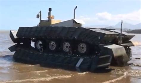 Video Darpas New Amphibious Tank Prototype Drives On Water