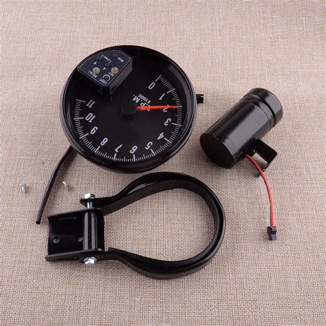 12V 5 Universal 7 Colors Tachometer 11K RPM Speedometer Gauge Shift