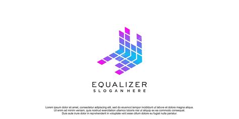 Premium Vector Equalizer Logo Icon Design With Creative Concept