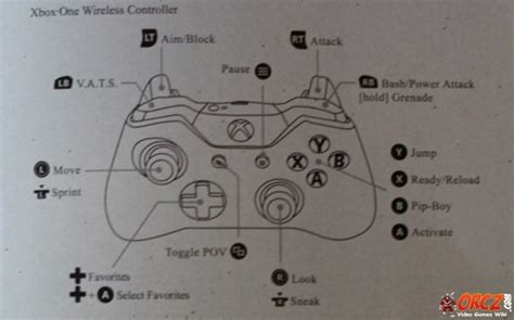 Fallout 4: Xbox One Controller Layout - Orcz.com, The Video Games Wiki