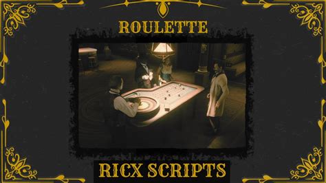 RedM Script RicX Roulette Table RedEM RP Reboot RSG QBR QR VORP