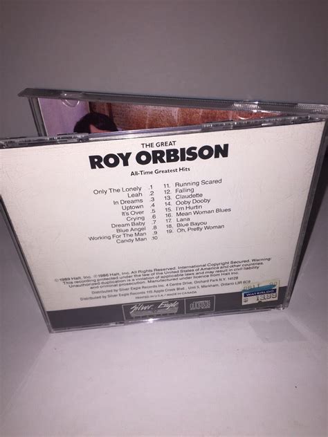 ROY ORBISON Greatest Hits Special Tribute Collection 1986 Silver Eagle