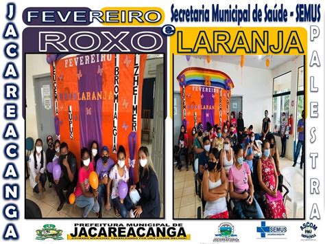 FEVEREIRO ROXO E LARANJA PALESTRA Prefeitura Municipal De