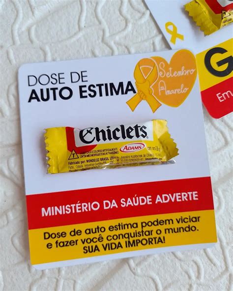 Cartão setembro amarelo em 2023 Presentes para funcionários Ideias