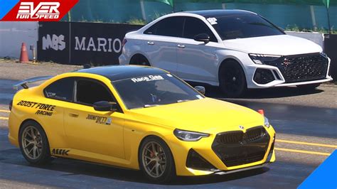 Bmw M240i Xdrive🆚 Audi Rs3🆚 Audi Sq5 🆚 M340i 🆚 Montecarlo 🔥 10 Seg Summer Cup Drag Races 2023