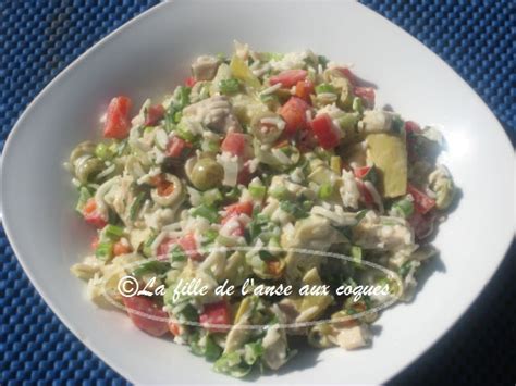 La Fille De L Anse Aux Coques Salade De Riz Et Poulet