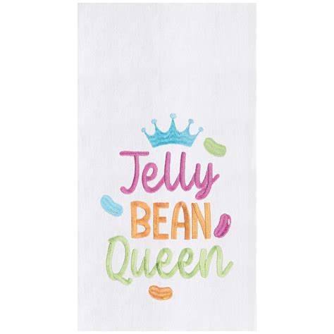 Jelly Bean Queen Embroidered Cotton Flour Sack Kitchen Towel Michaels