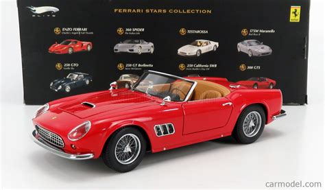 MATTEL HOT WHEELS P9910 Escala 1 18 FERRARI 250 CALIFORNIA SWB SPIDER