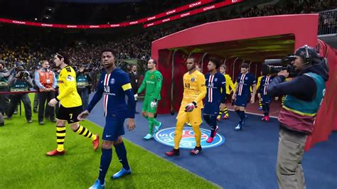 Pes 2020 Borussia Dortmund Vs Psg Youtube