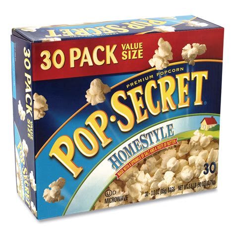 Pop Secret Microwave Popcorn Homestyle Oz Bags Carton