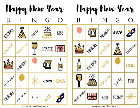 New Years Bingo Printable Free Printable Templates