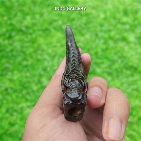 Pipa Once Akar Bahar Hitam Ukiran Naga Iblis Lazada Indonesia