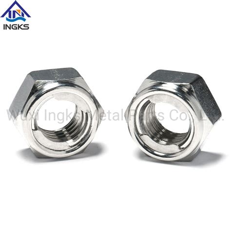 Ingks Supply Stainless Steel DIN980m Hexagon Shape All Metal Hex Metal