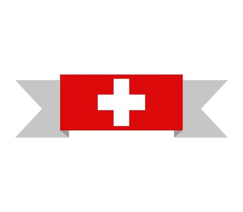 Bandera Suiza Vector Premium