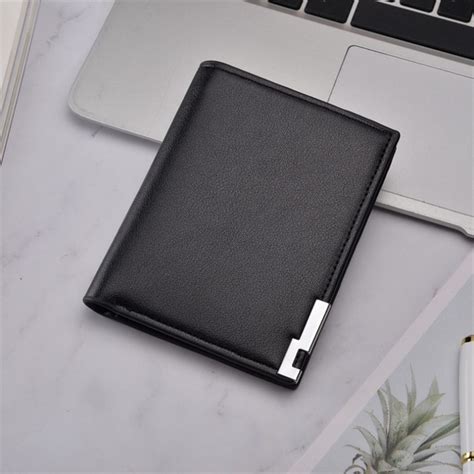 New Slim Ultra Thin Casual Leather Short Bifold Wallets For Men