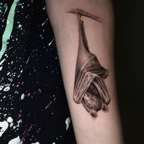 Realistic Bat Tattoo