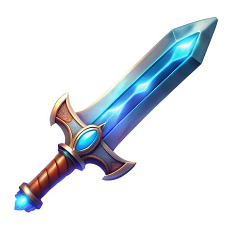 Luminous Crystal Sword Fantasy Weapon Concept Art 55853838 Png